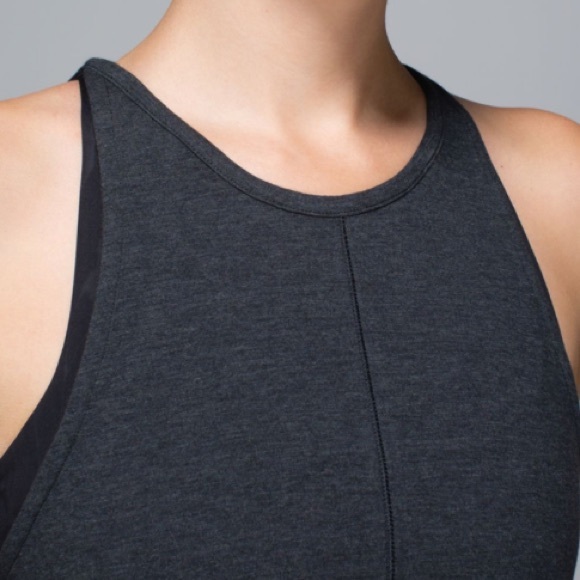 Lululemon Find Your Zen Tank in Heathered Black - Picture 3 of 8